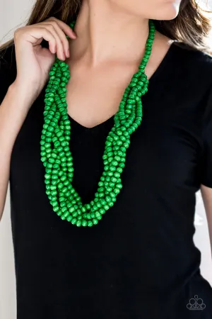 Paparazzi Accessories  - Tahiti Tropic - #N126 Peg - Green Necklace