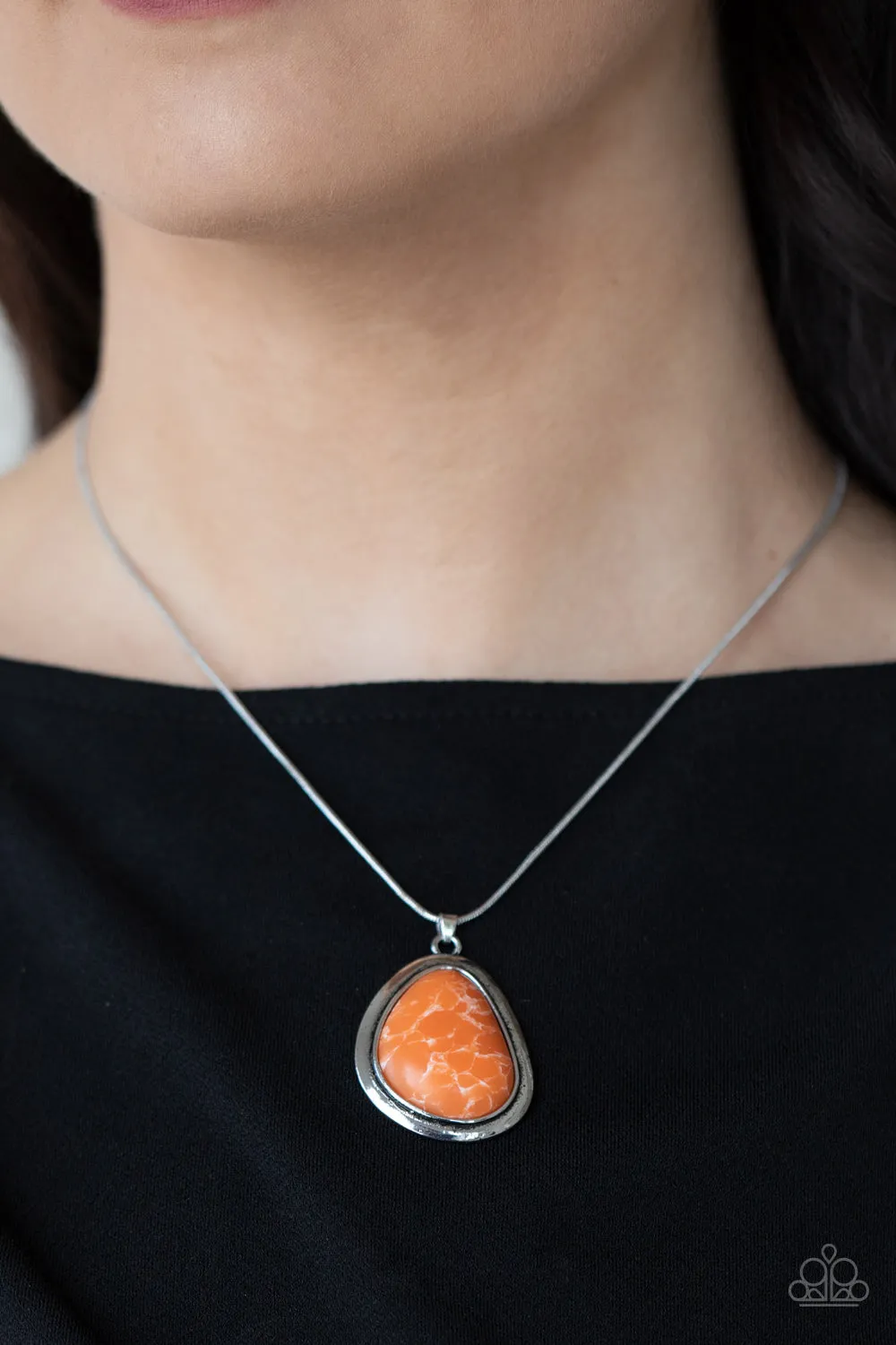 Paparazzi Necklace ~ Canyon Oasis - Orange