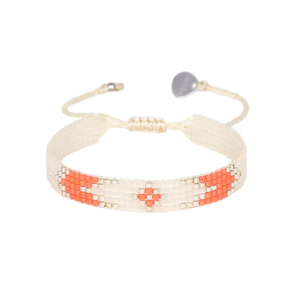 Peeky XS Bracelet Orange/Ivory