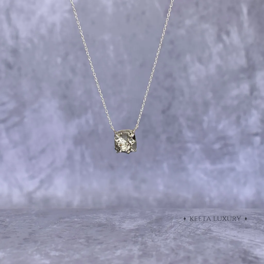 Raw Elegance - Pyrite Necklace