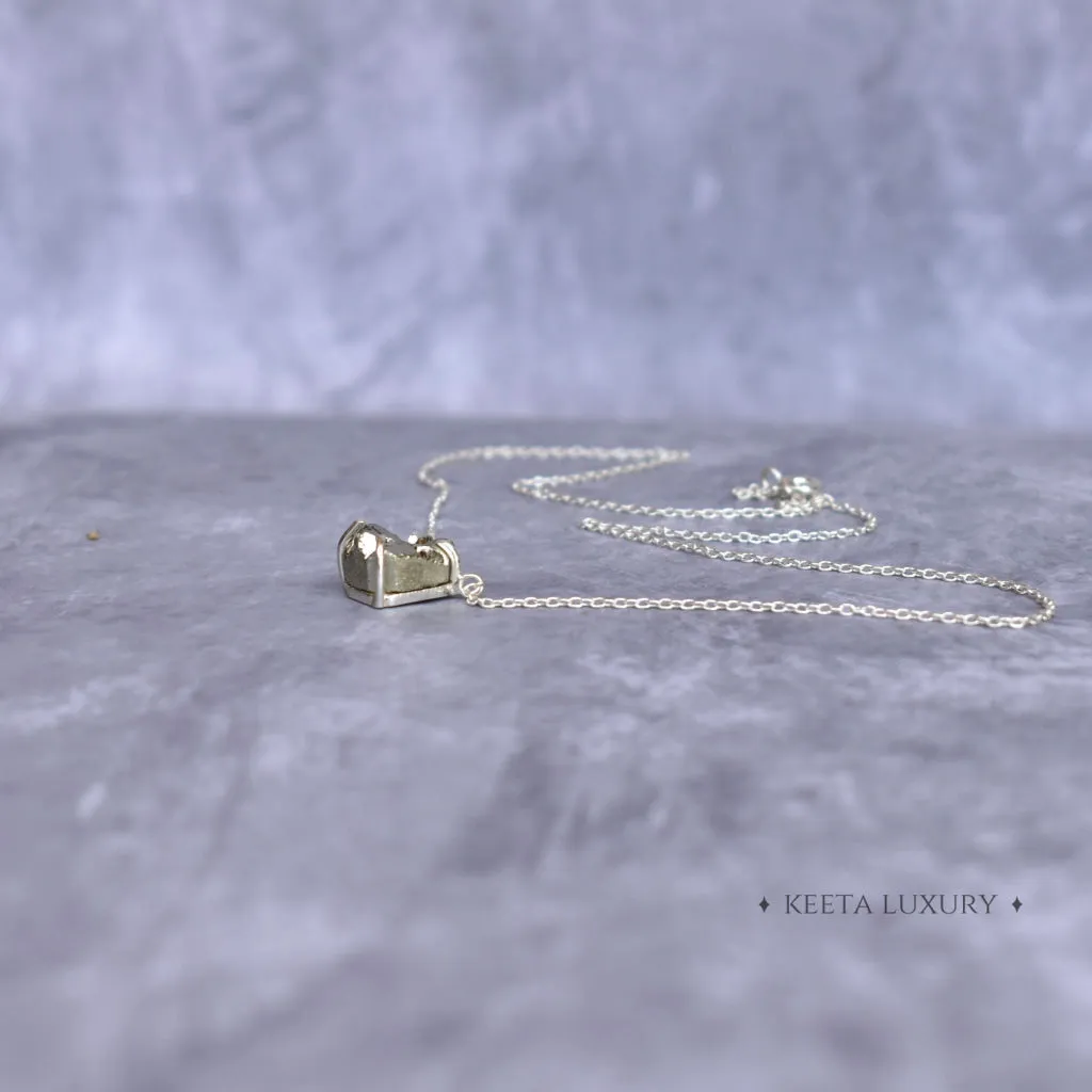 Raw Elegance - Pyrite Necklace