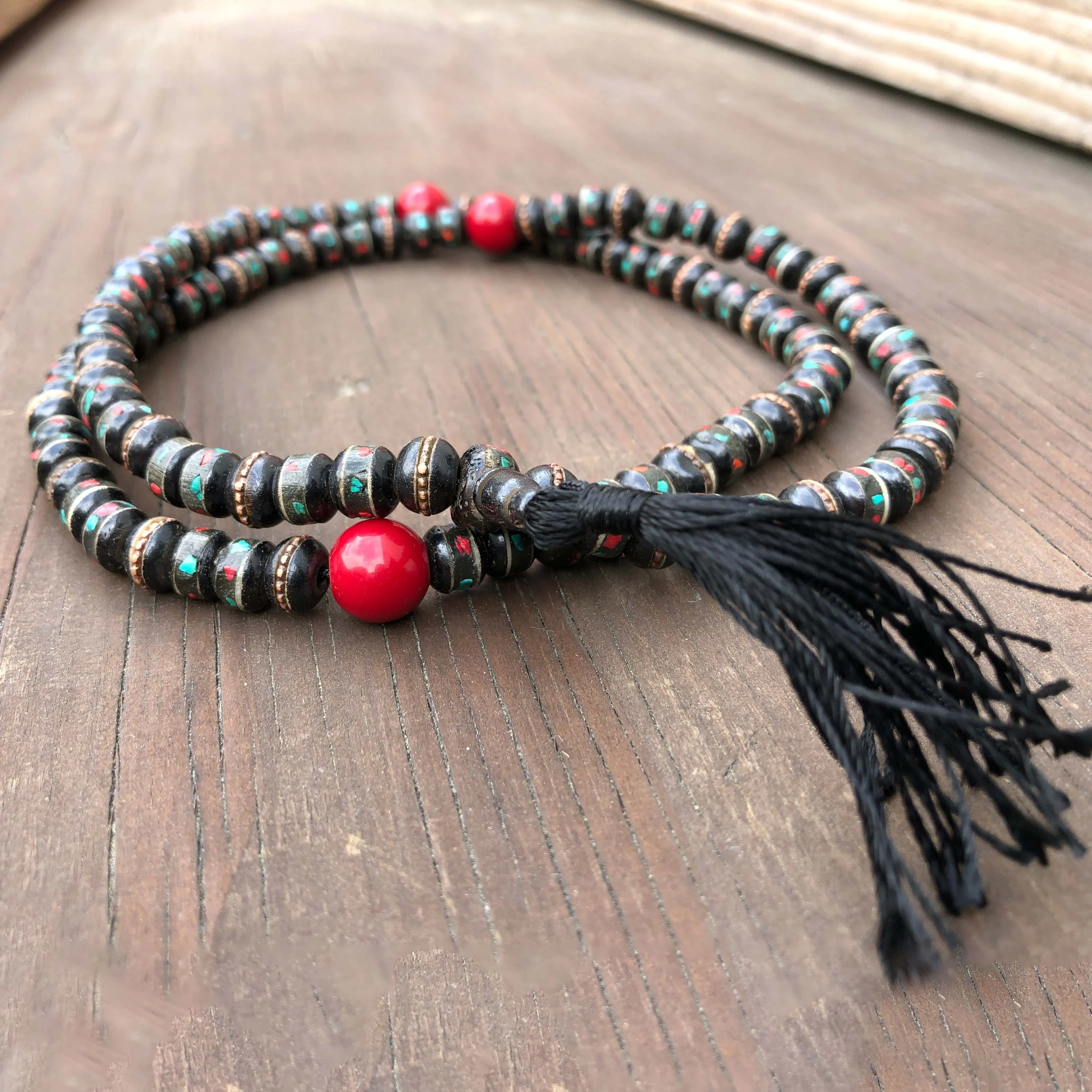 Recycled Bone Jap Mala