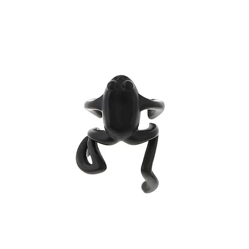 Retro Frog Animal No Piercing Ear Bone Clip Ladies Toad Metal Punk Fashion Men Couple Commemorative Earrings Gift