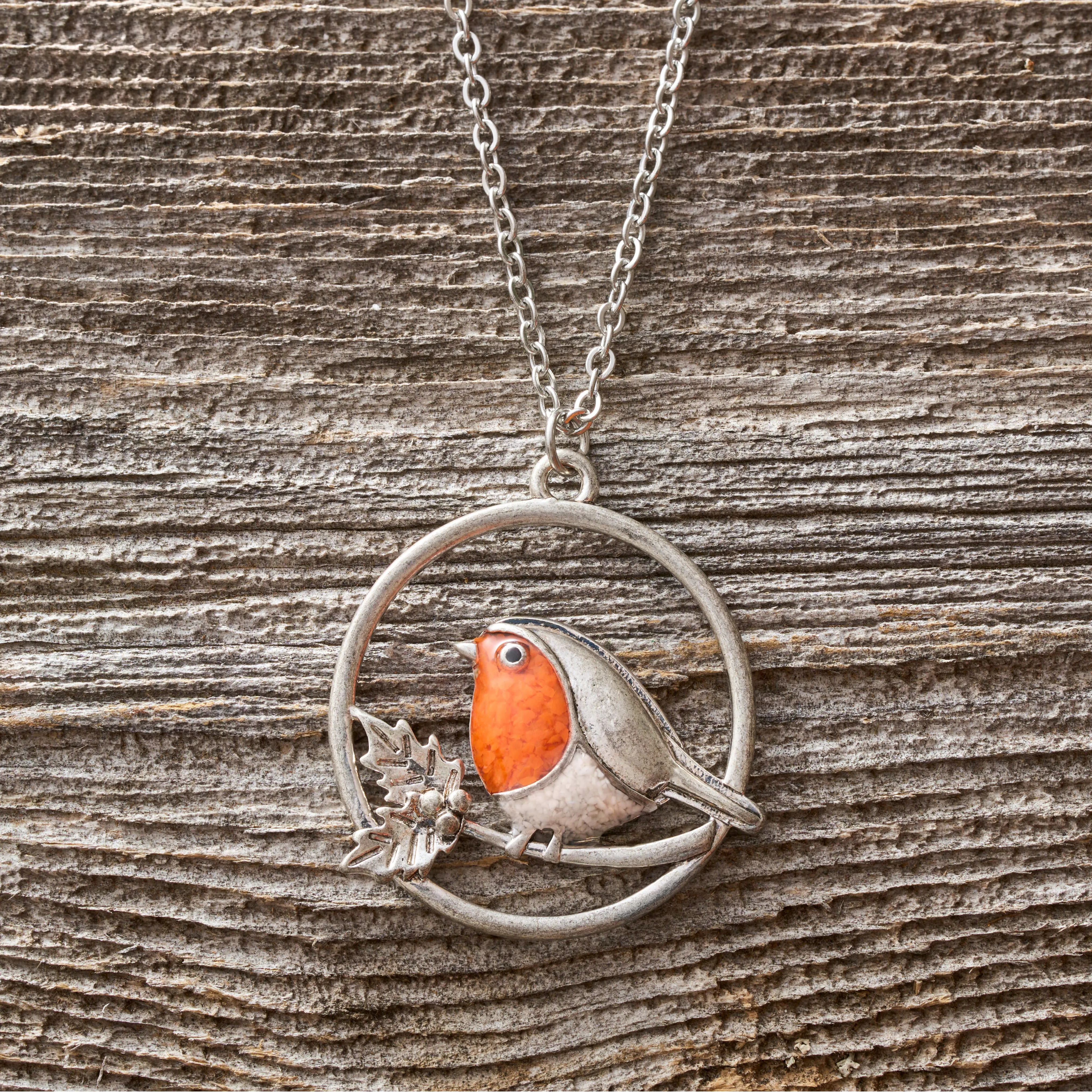 Sand Robin Branch Necklace