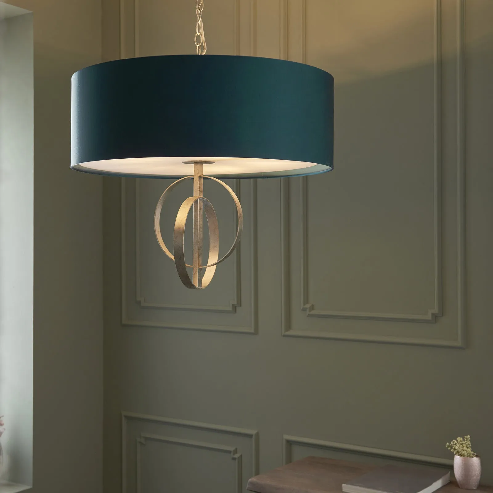 Serena Pendant Teal Shade Large