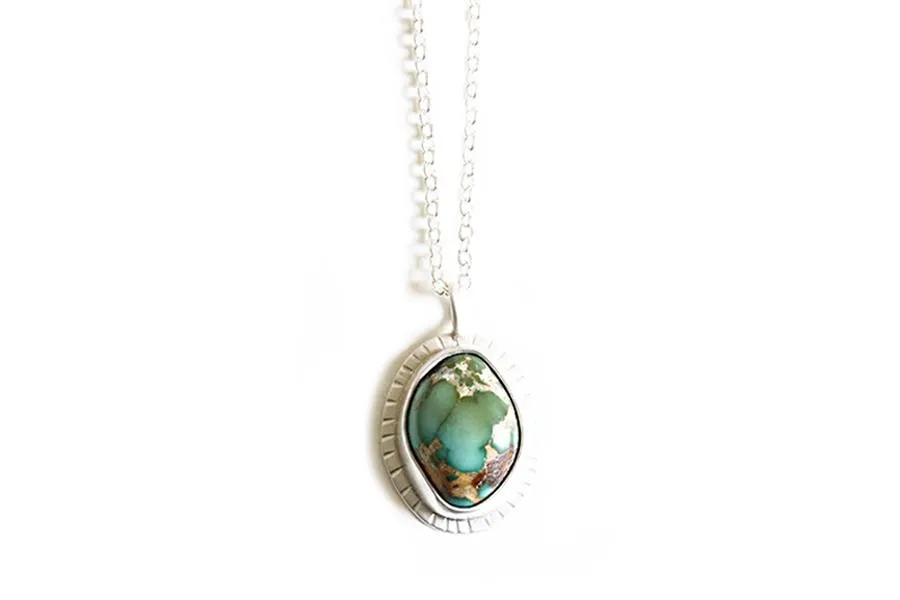 Silver Royston Turquoise Necklace