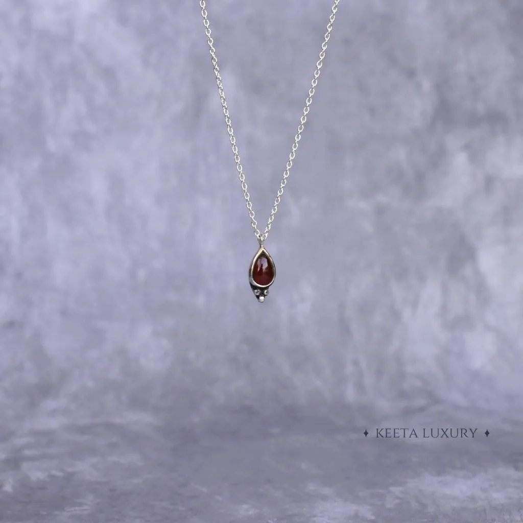 Simplicity Spell - Garnet Necklace