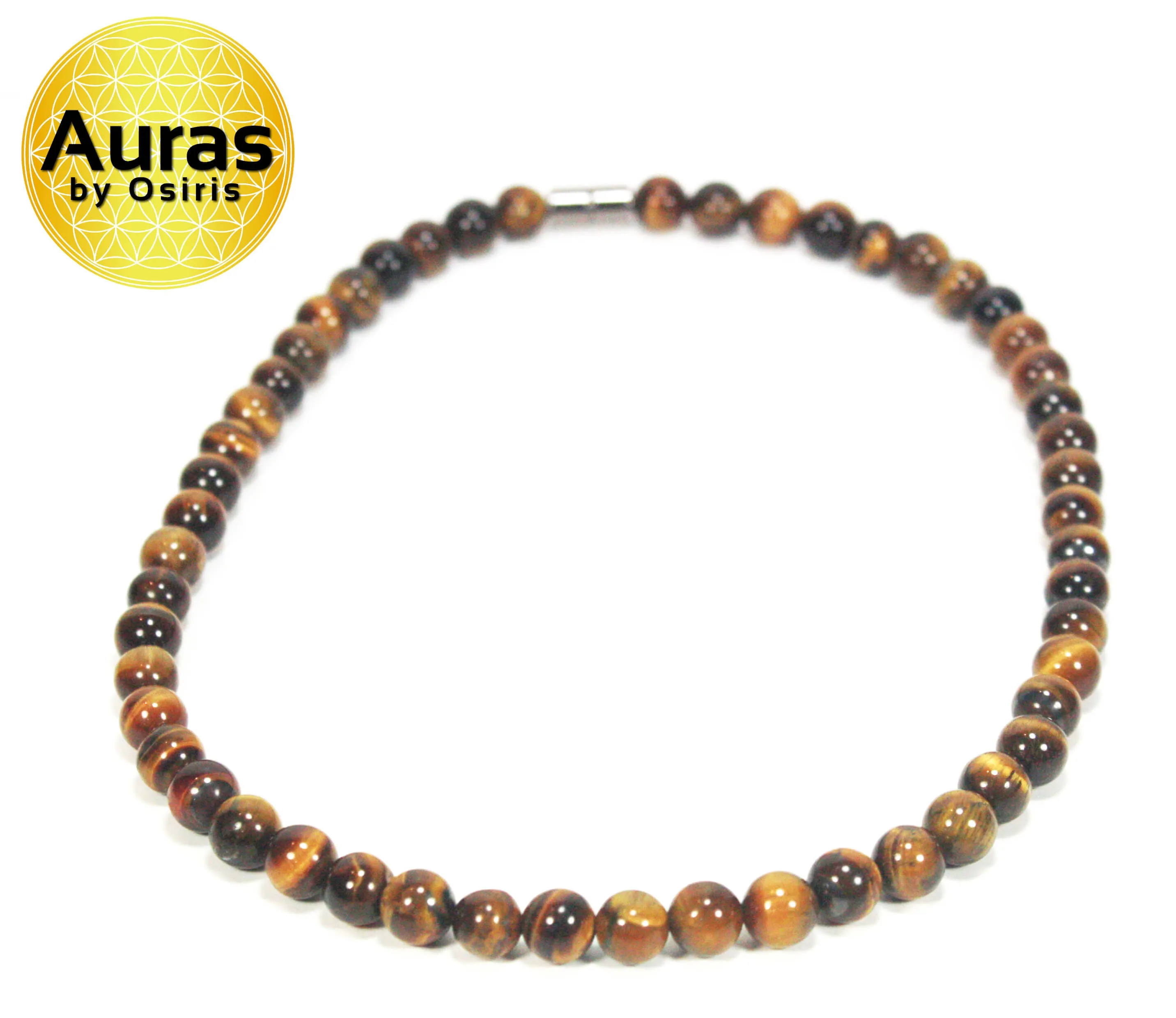 Tiger Eye Necklace (8mm Medium Beads)