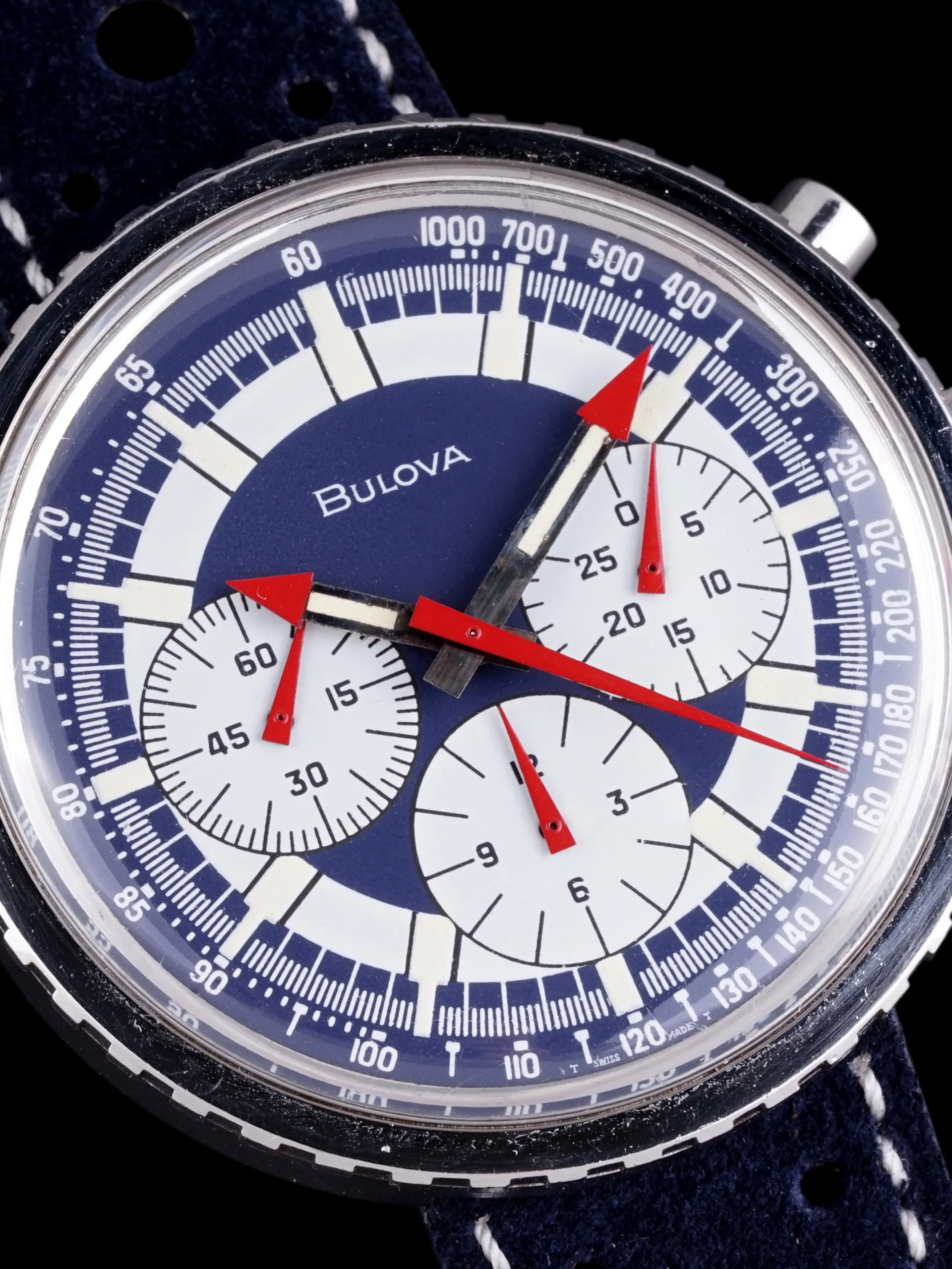 *Unpolished* 1970 Bulova Chronograph C "Stars & Stripes"