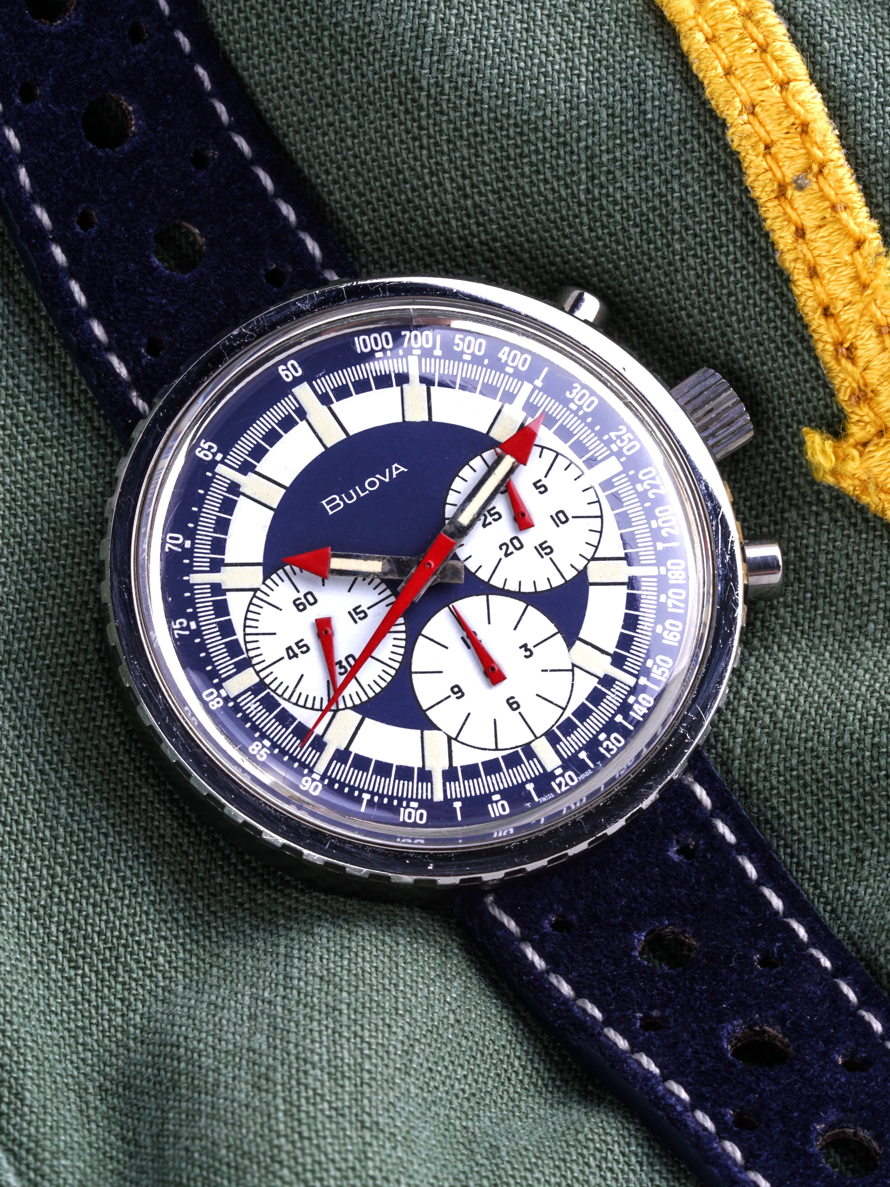 *Unpolished* 1970 Bulova Chronograph C "Stars & Stripes"