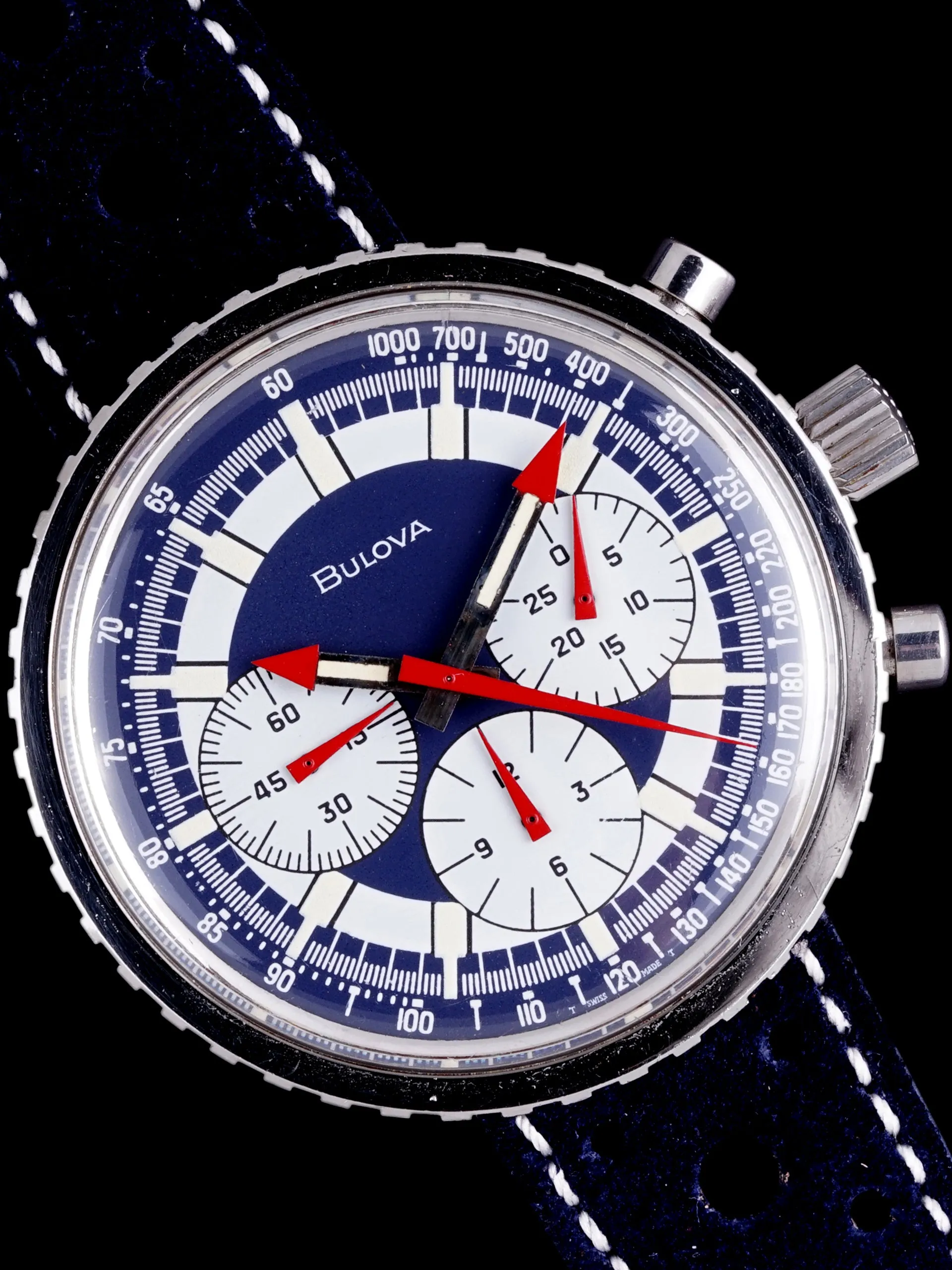 *Unpolished* 1970 Bulova Chronograph C "Stars & Stripes"