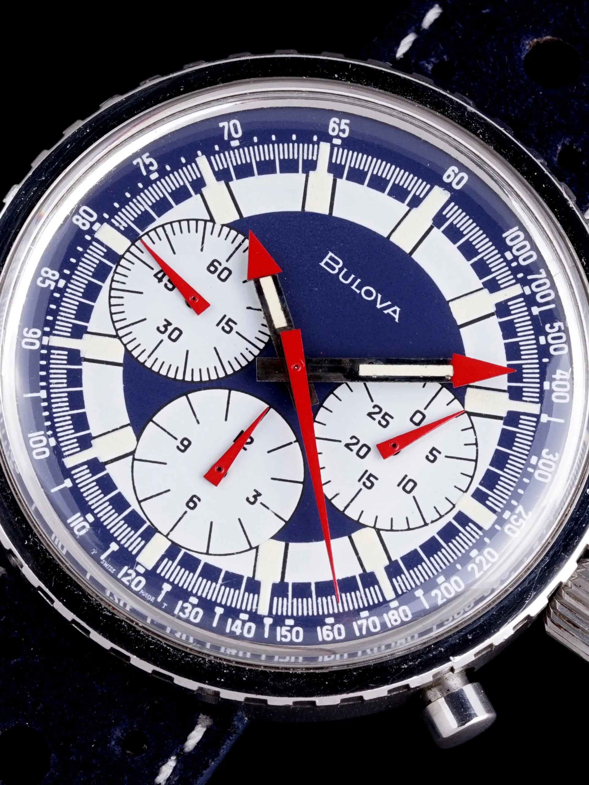 *Unpolished* 1970 Bulova Chronograph C "Stars & Stripes"