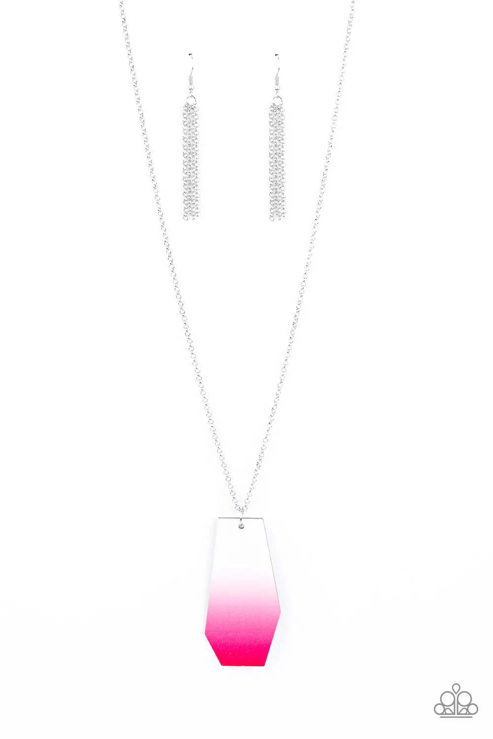 Watercolor Skies - Pink Paparazzi Necklace