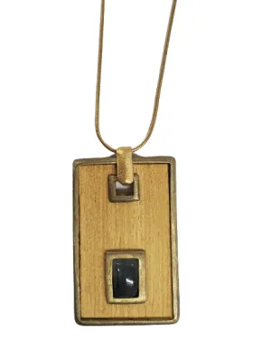 Wooden Pendant Necklace