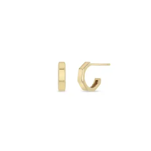 Zoë Chicco 14K Yellow Gold Octagon Huggie Earrings